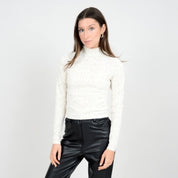 Mika-Parchment Pattern Top
