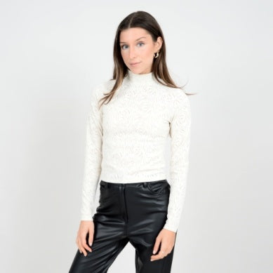 Mika-Parchment Pattern Top