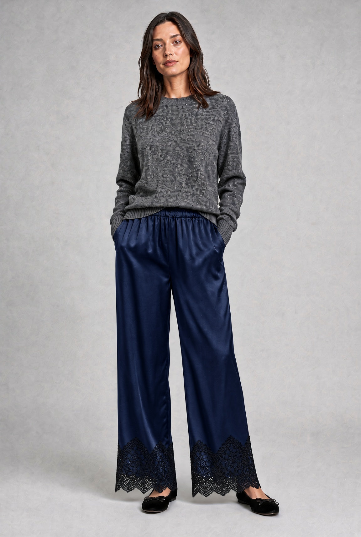 Valeriane Pants - Navy