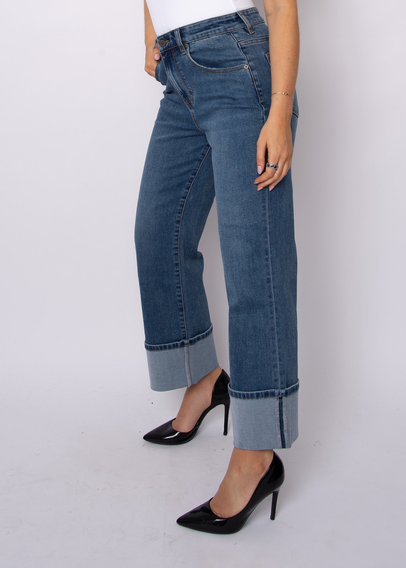 Carla Denim Cuff Pant