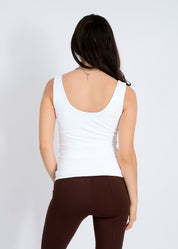 Tanith Rib Tank - White