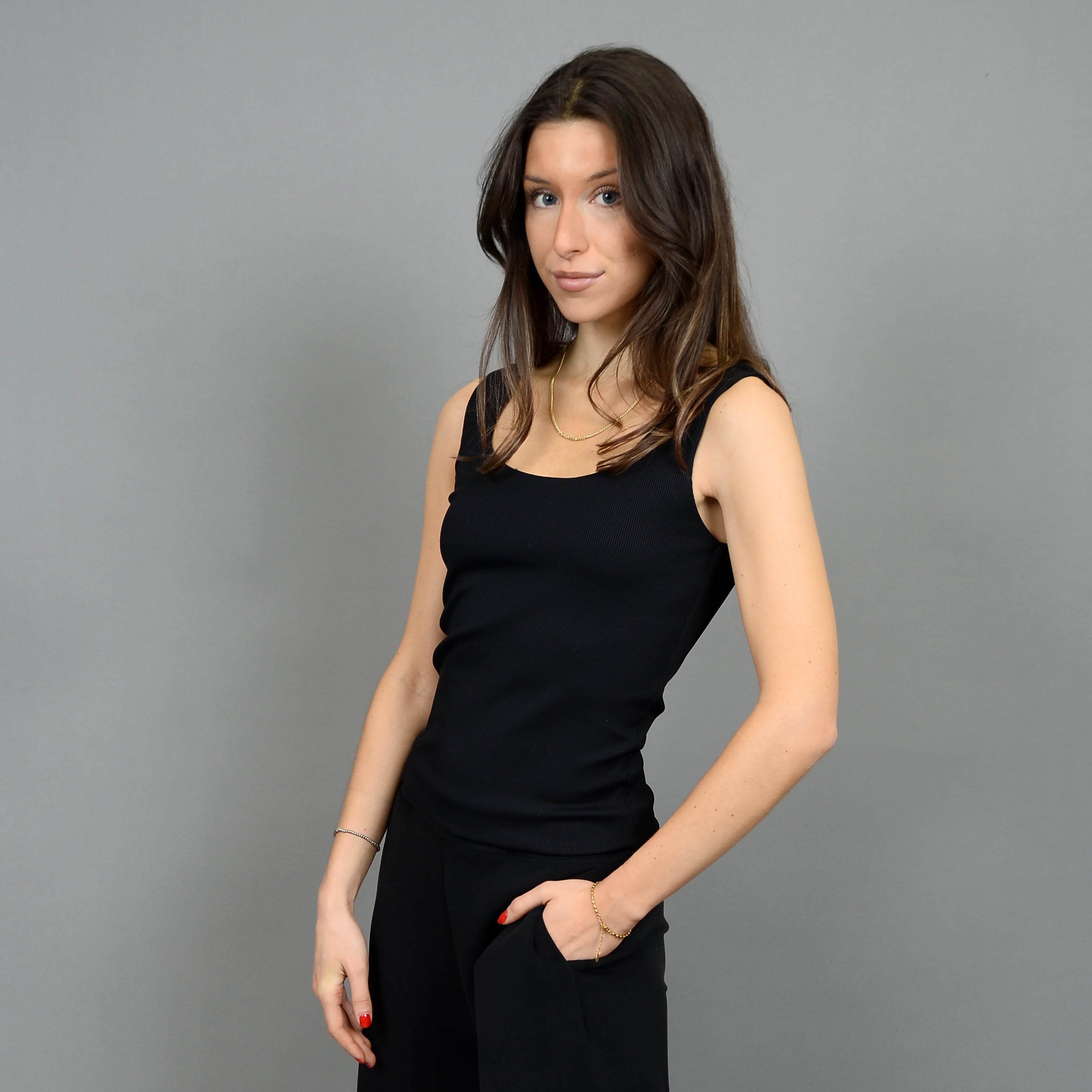 Tanith Tank Top - Black