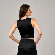 Roxanna Sleeveless Top - Black