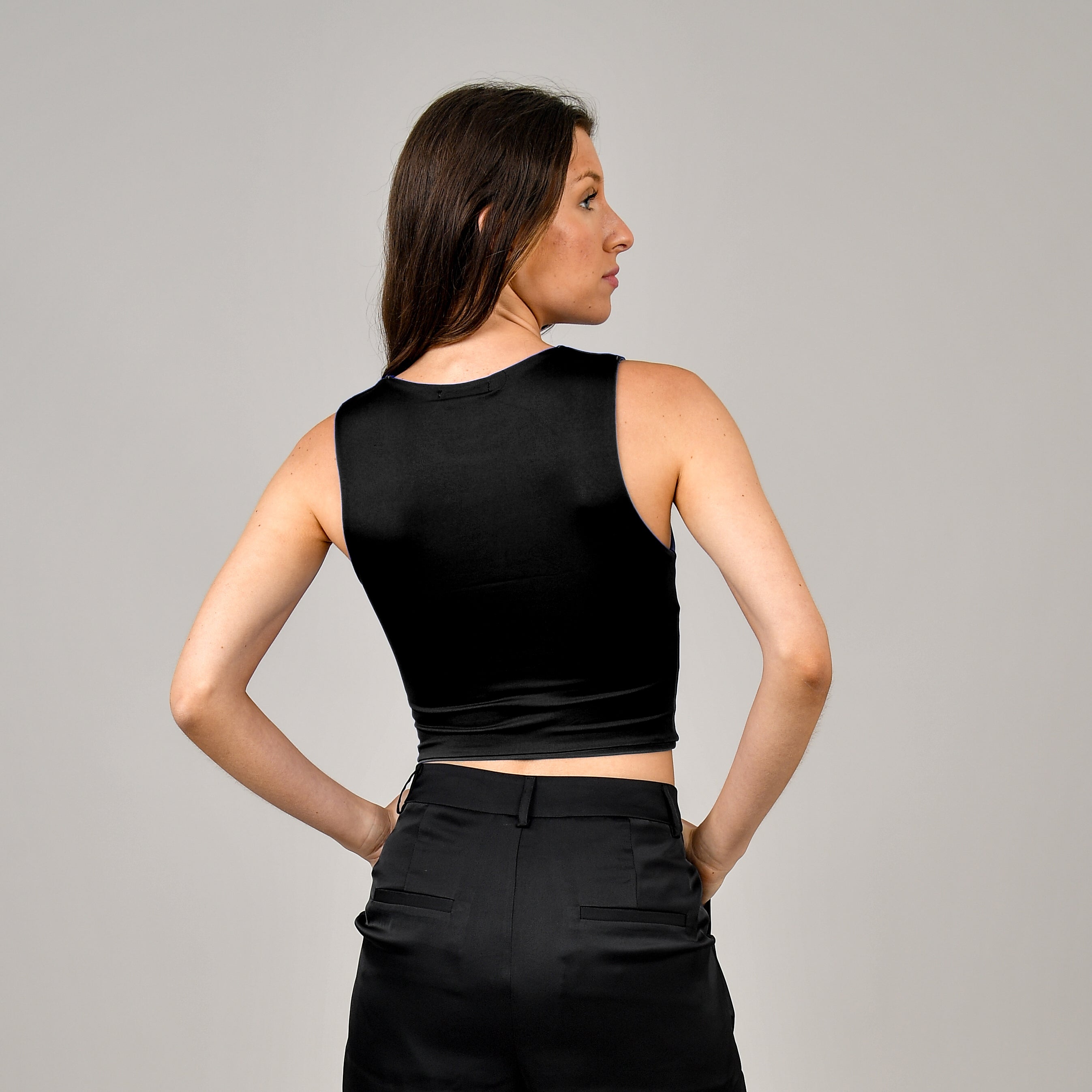 Roxanna Sleeveless Top - Black
