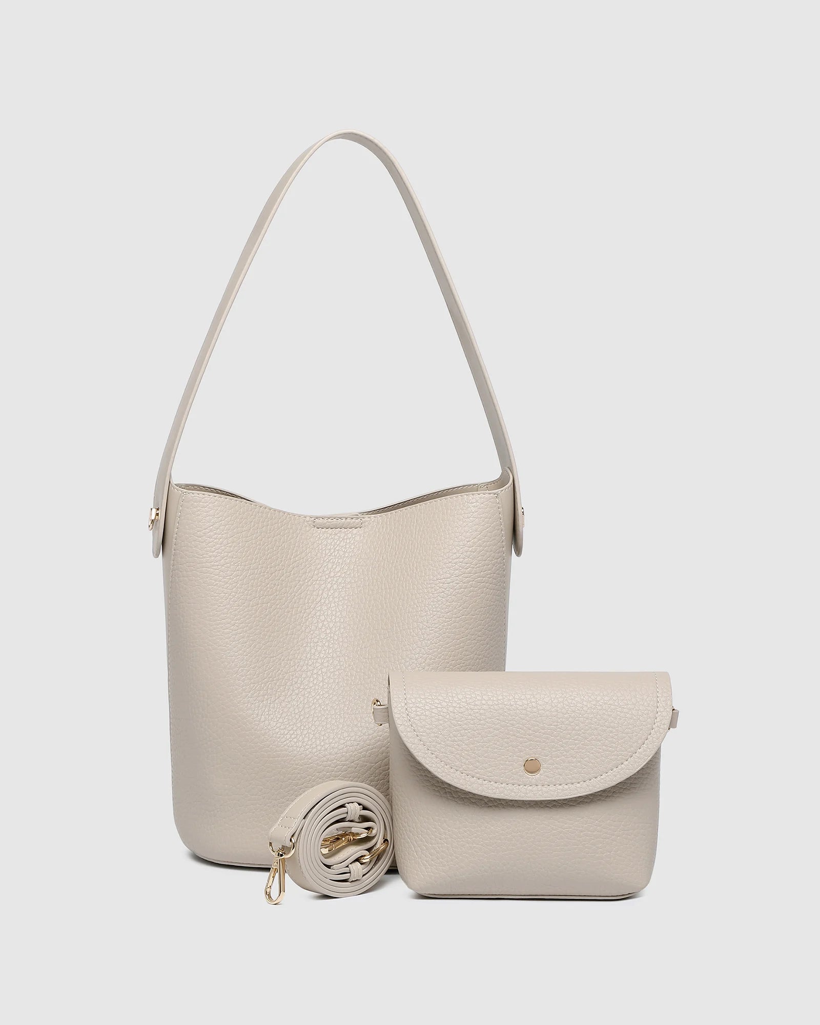 Miranda Bucket Bag - Almond