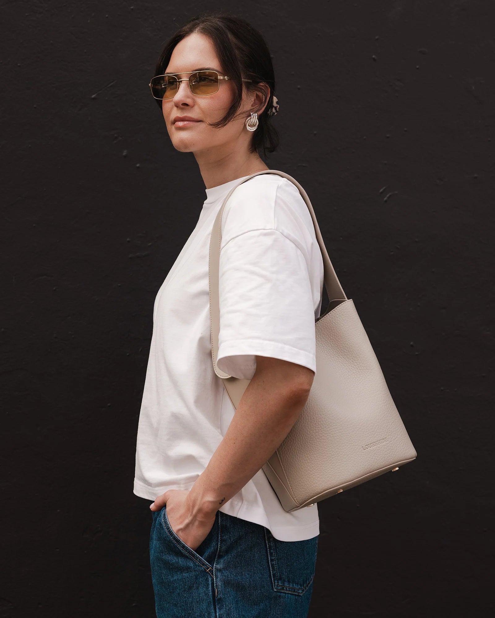Miranda Bucket Bag - Almond
