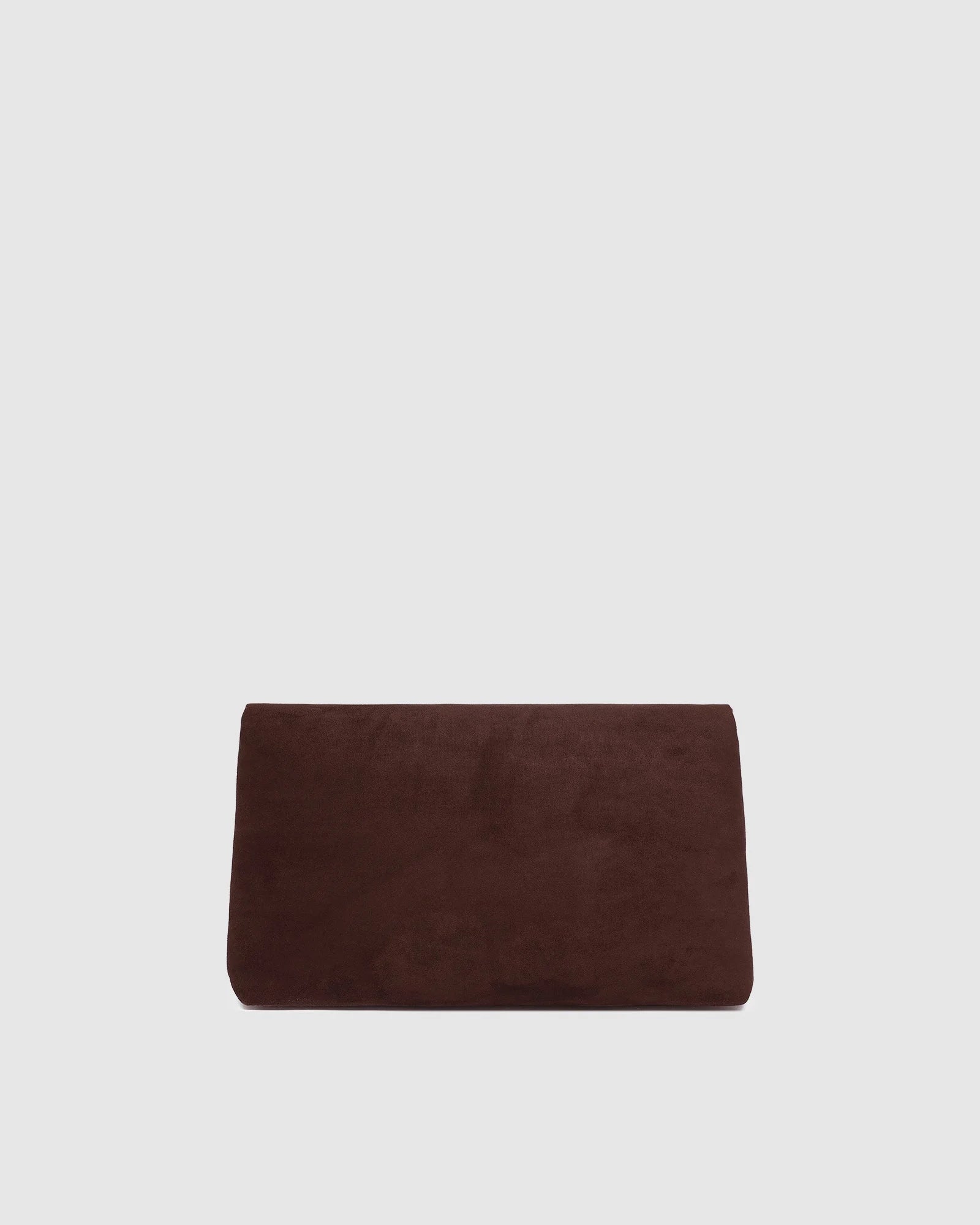 Luka Suede Clutch/Crossbody - Chocolate