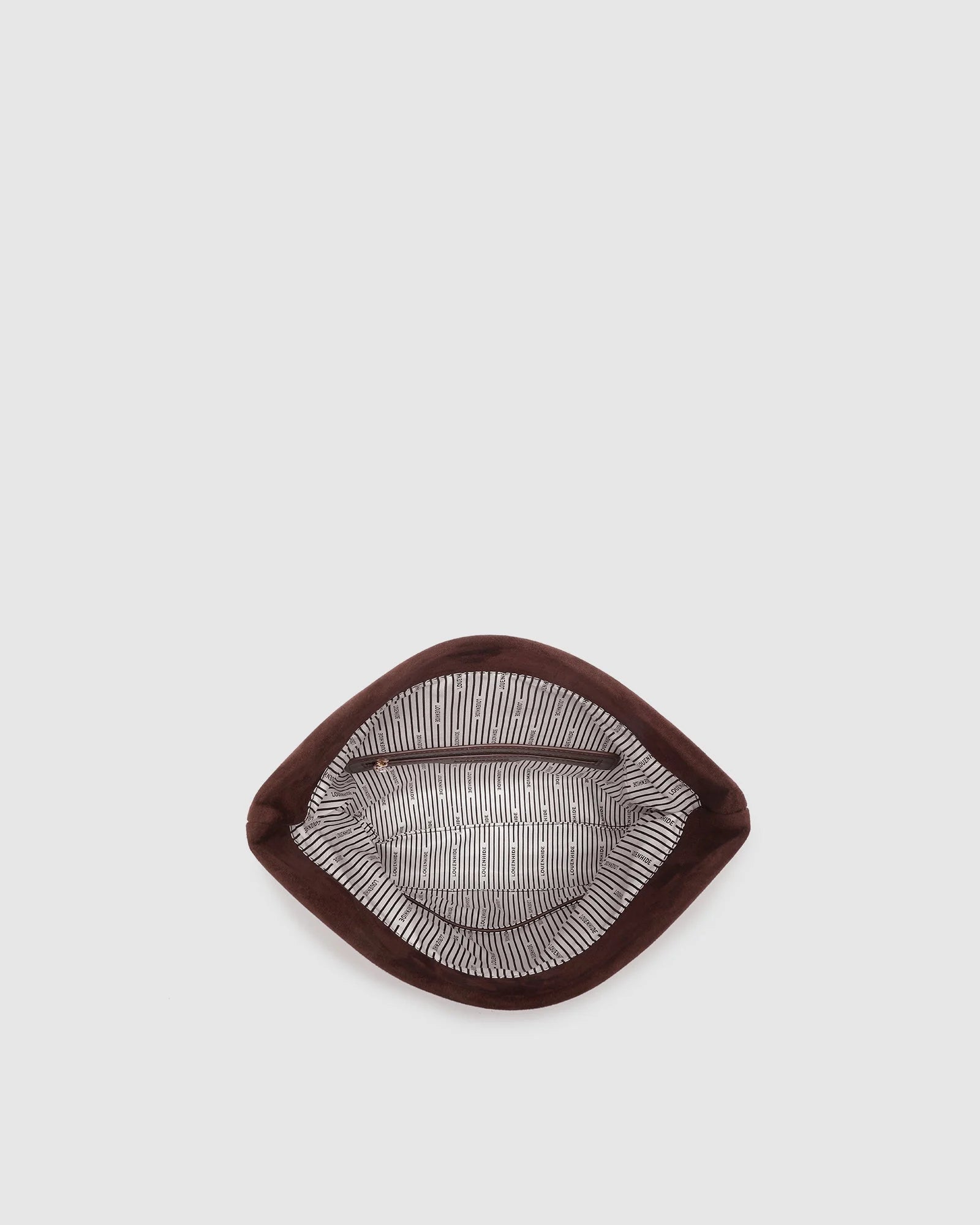 Luka Suede Clutch/Crossbody - Chocolate
