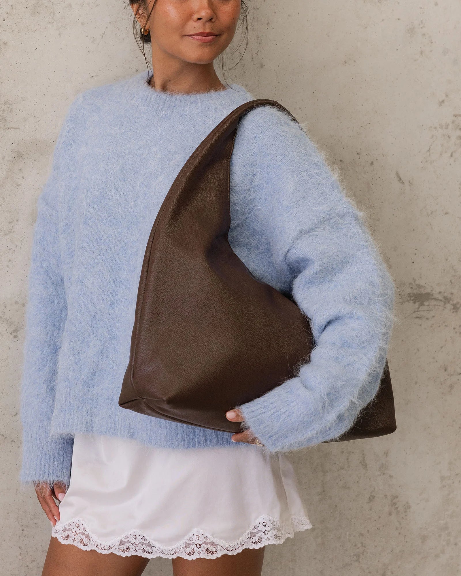 Monaco Shoulder Bag - Chocolate