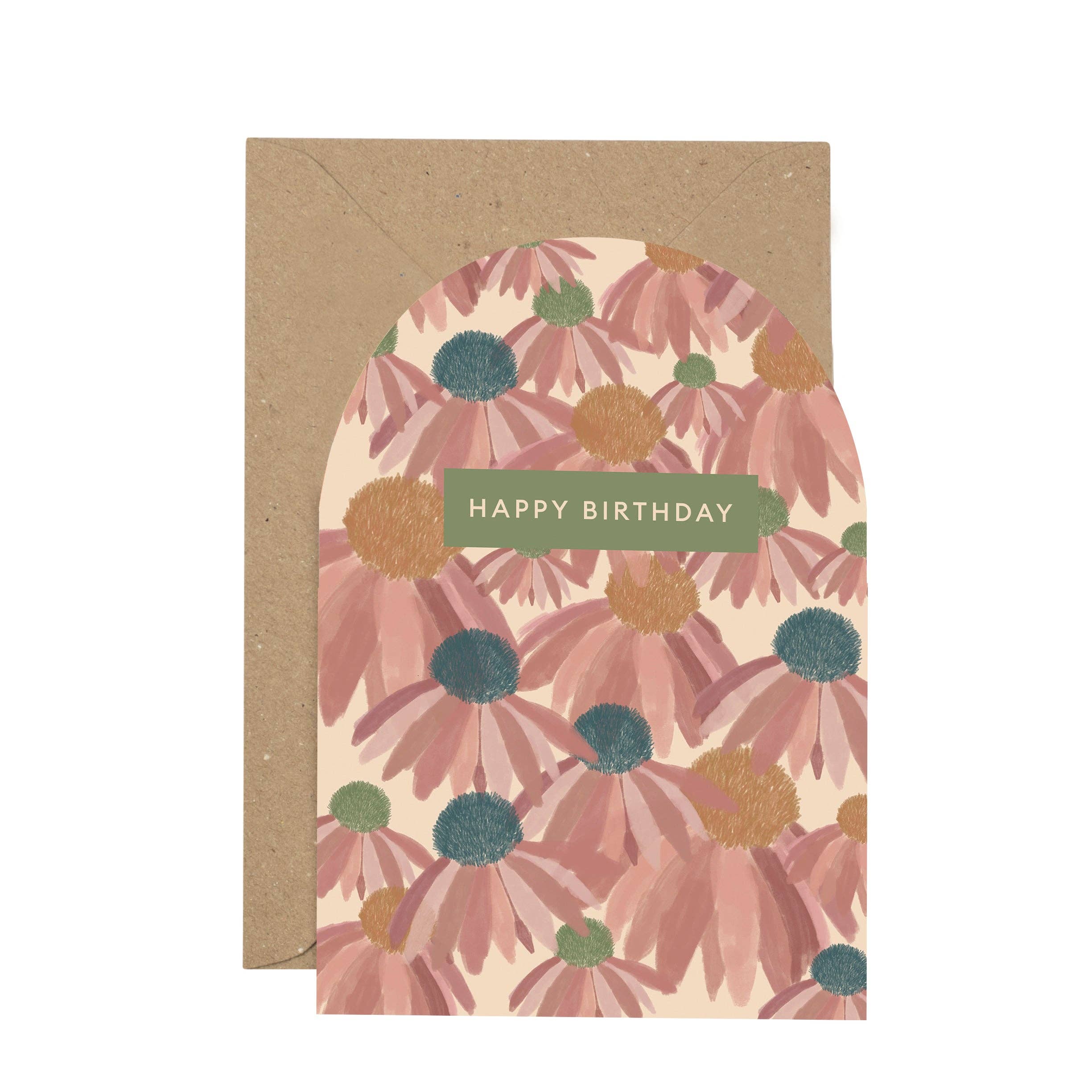 'Happy Birthday' Dahlia card