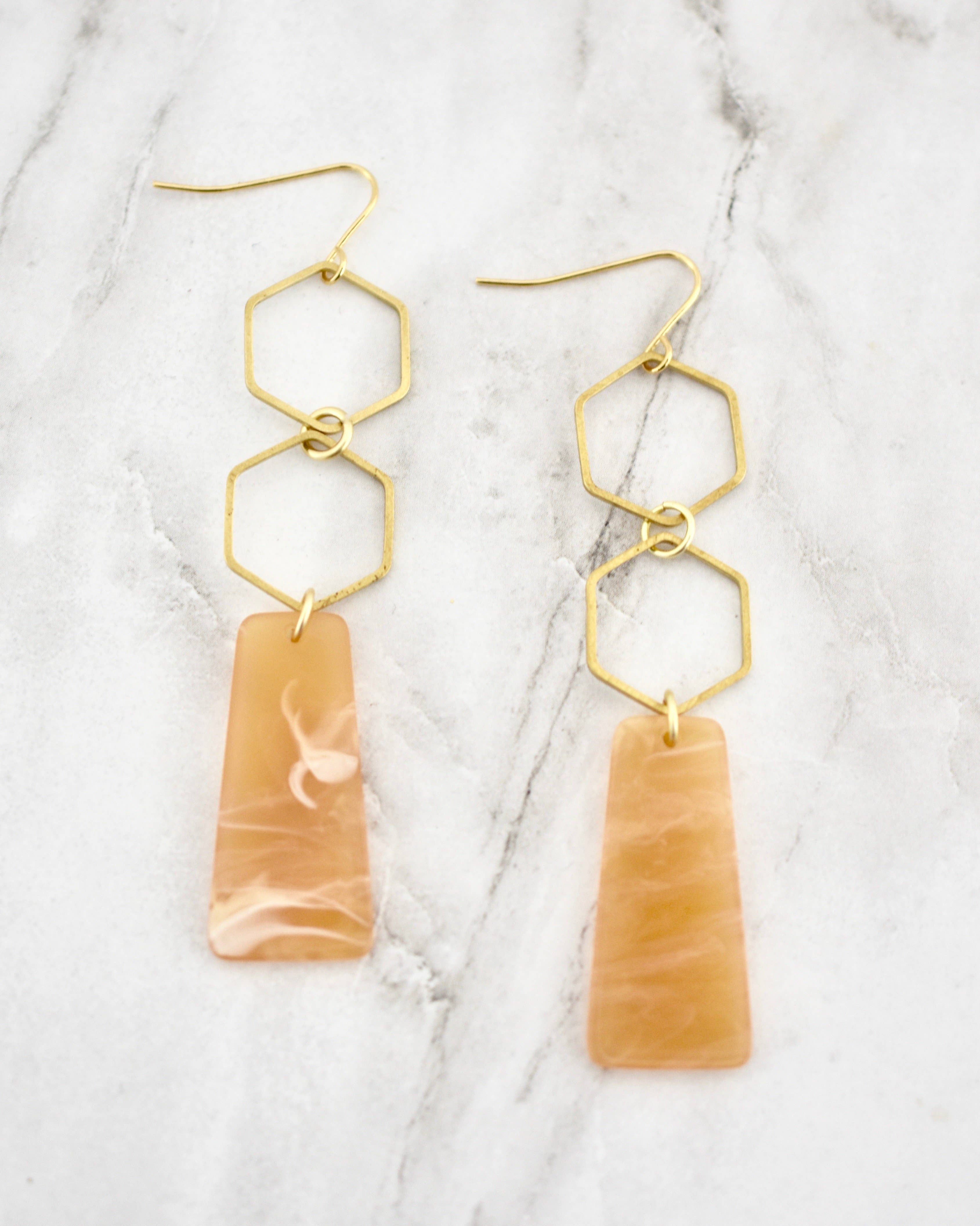 Elvo Earrings || Tangerine