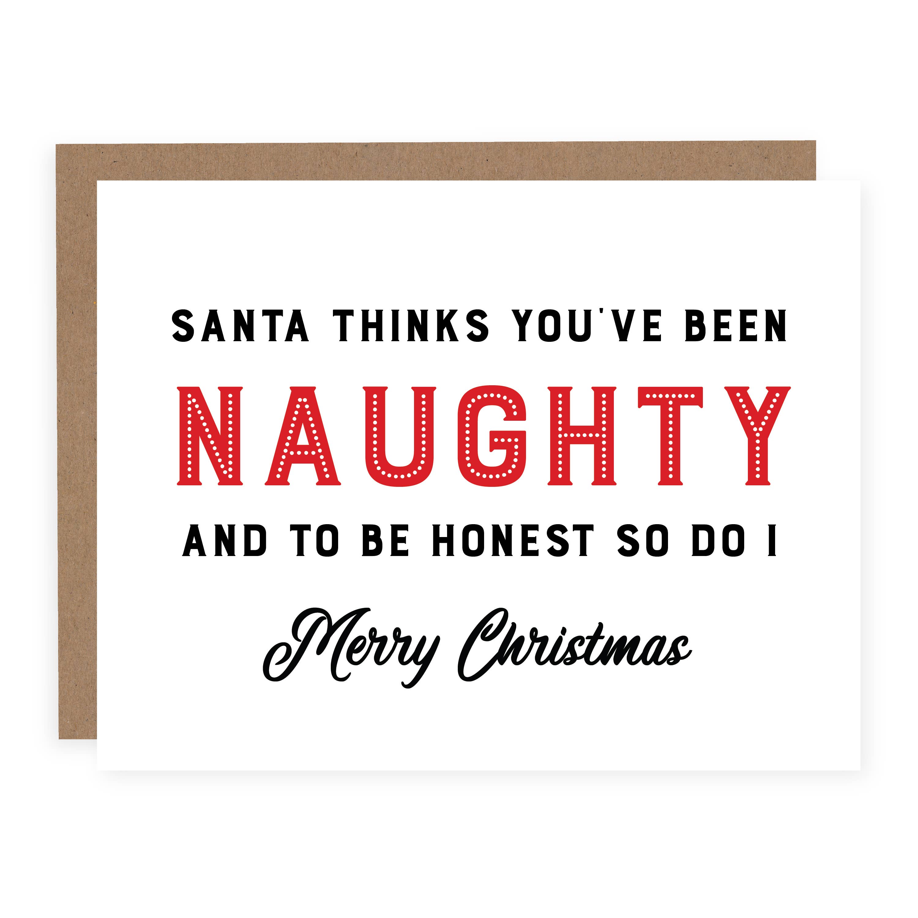 Santa Thinks You've Been Naughty Card