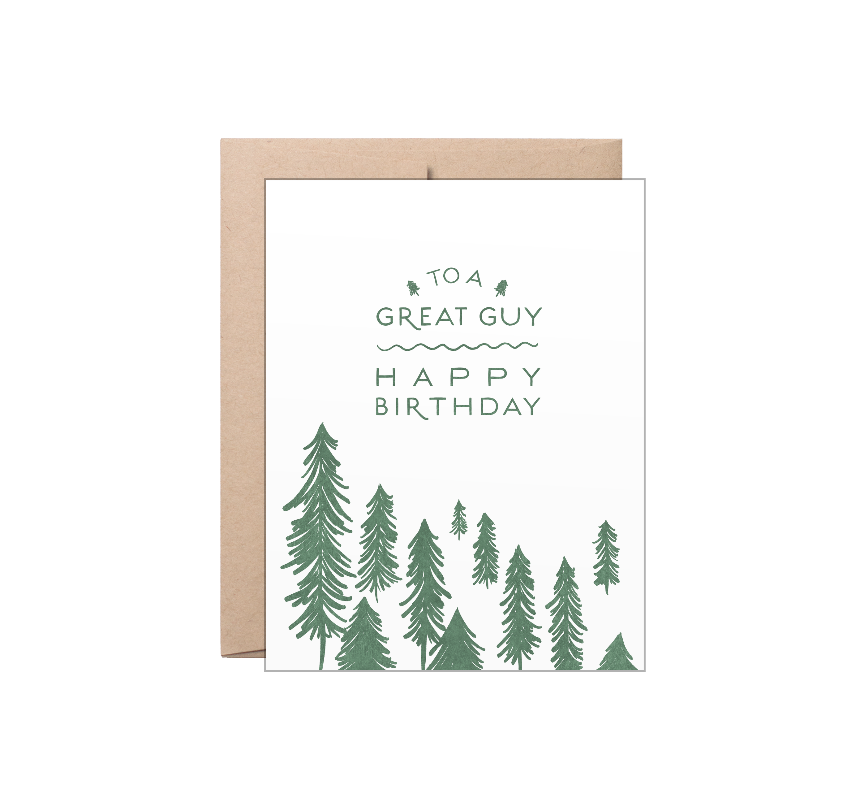 To a great guy Happy Birthday  - Letterpress Card