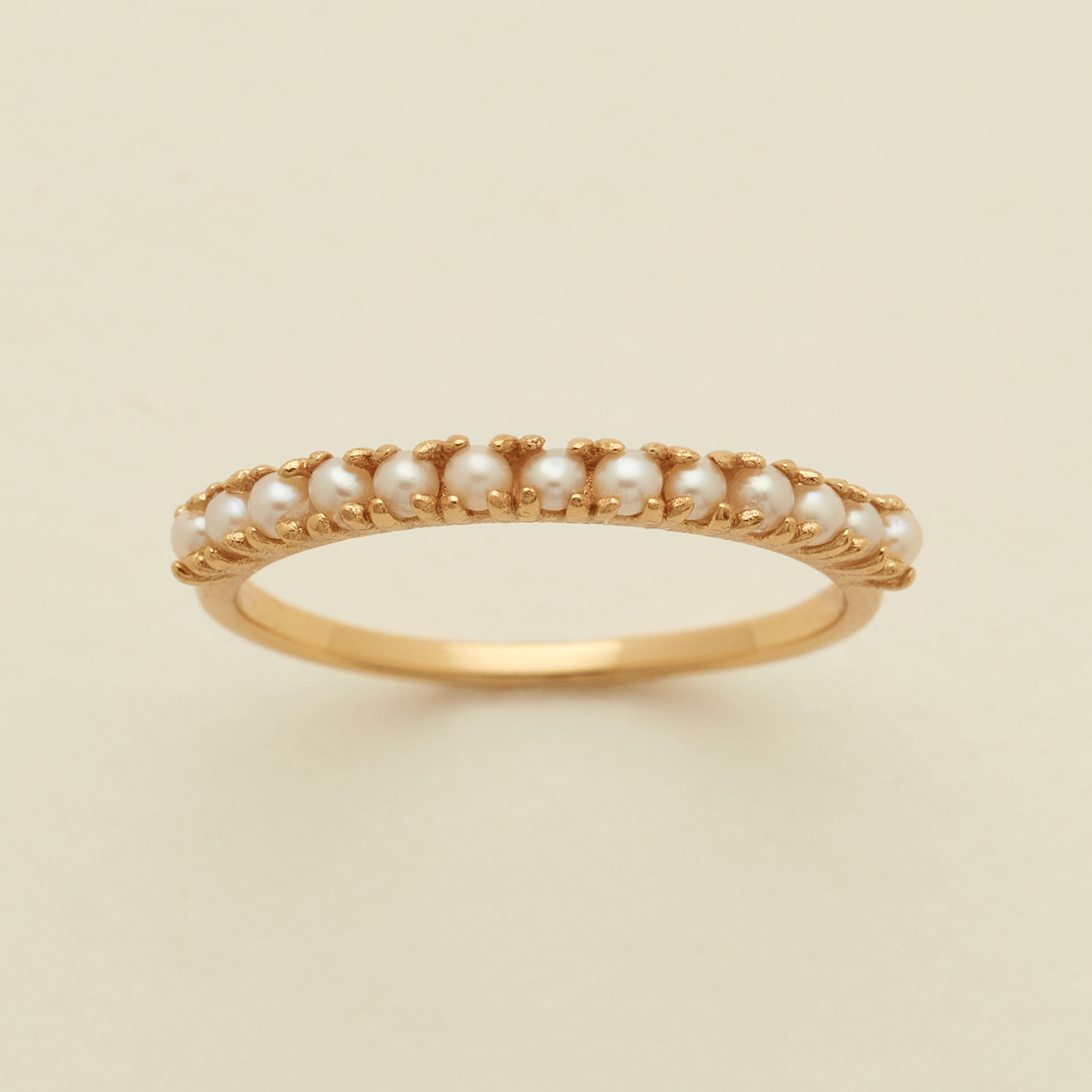 Pearl Stacking Band Ring