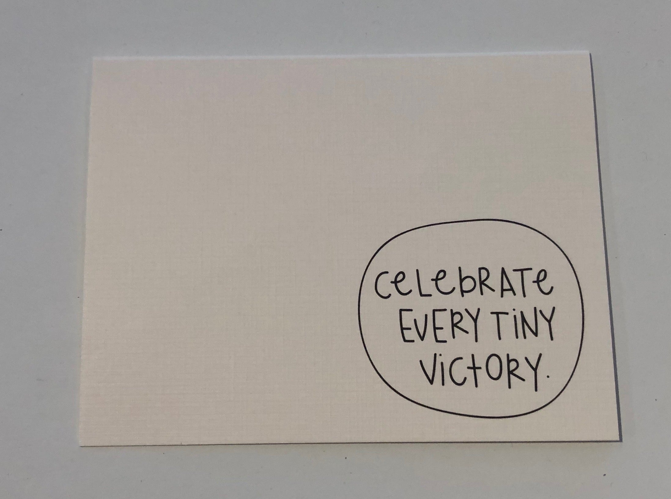 Celebrate Every Tiny Victory