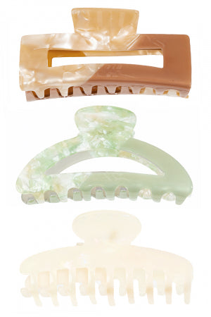 Marble Claw Clips