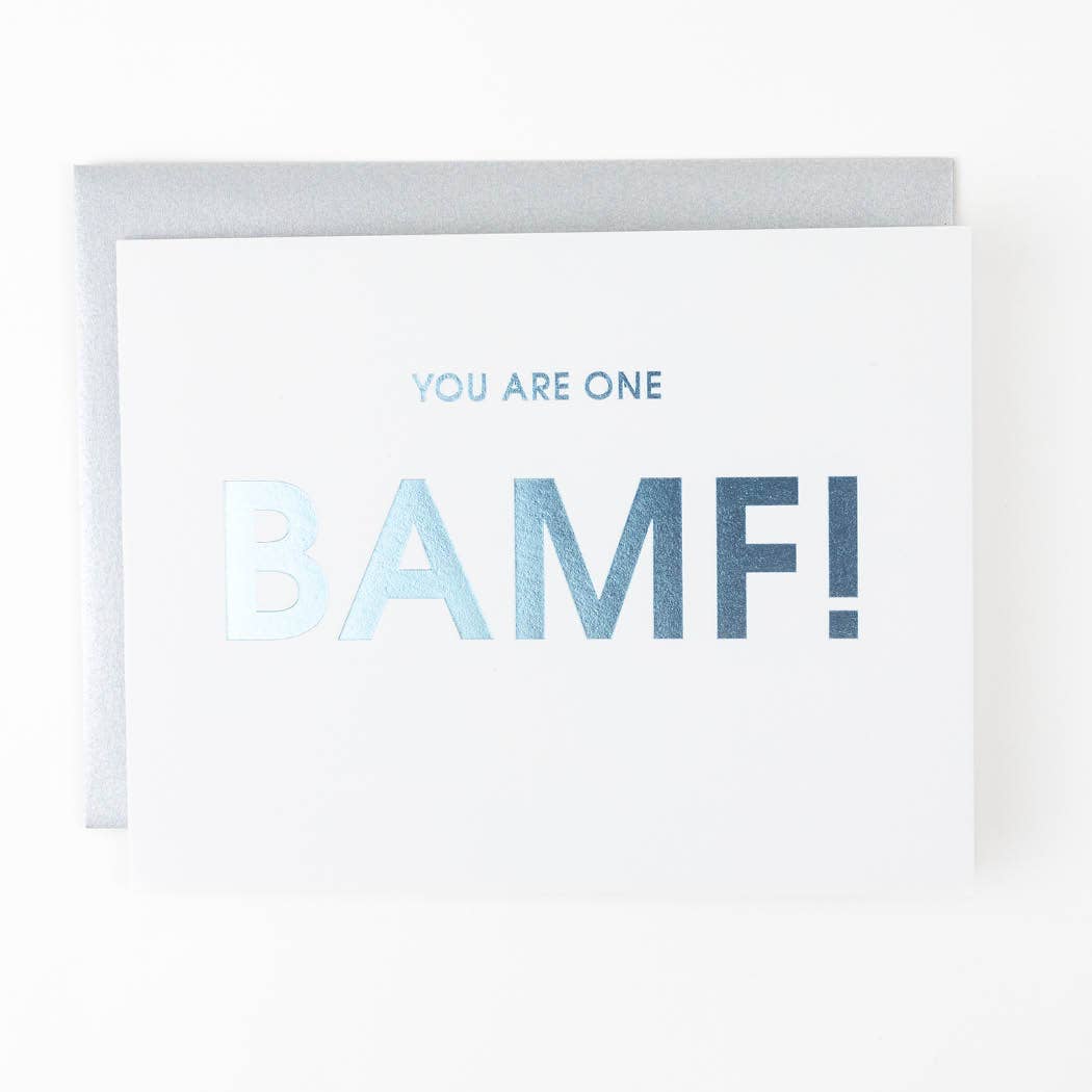 You are one BAMF - Congratulations Letterpress Card