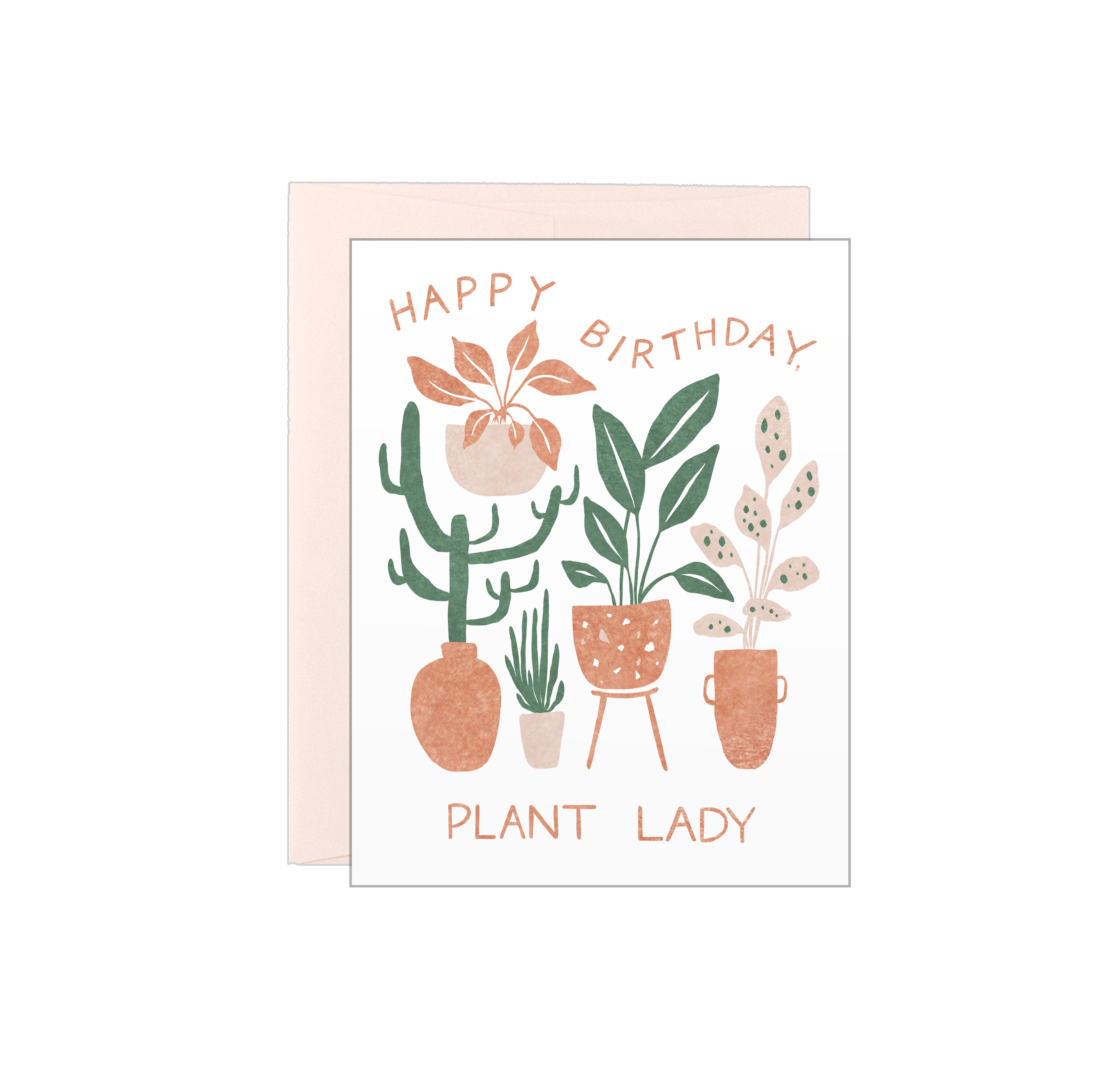 Happy Birthday Plant Lady - Letterpress Card