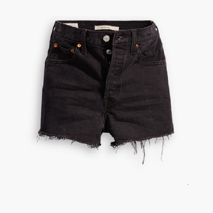 Levi's Ribcage Shorts- Black Lake