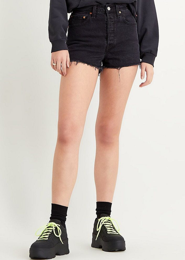 Levi's Ribcage Shorts- Black Lake
