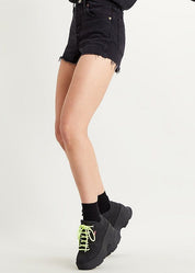 Levi's Ribcage Shorts- Black Lake