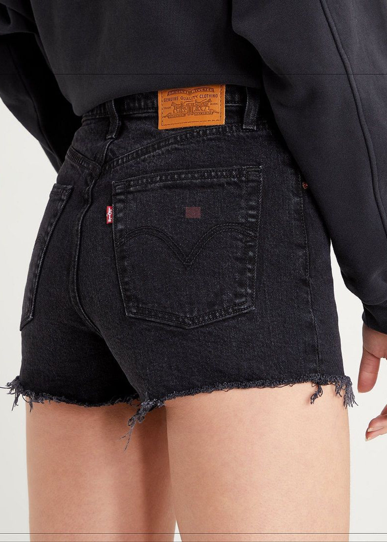 Levi's Ribcage Shorts- Black Lake